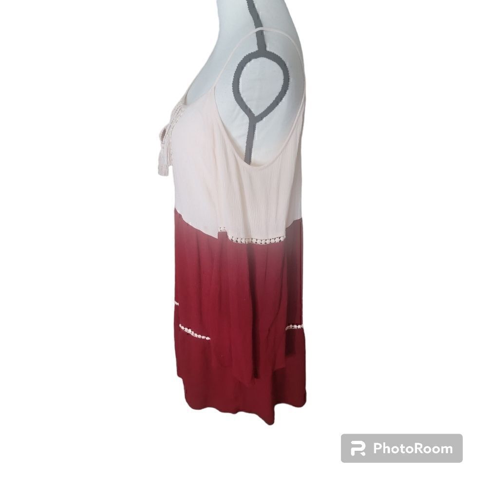 Umgee Color Block Boho Tunic with Bell Sleeves. Size L. - Picture 4 of 10